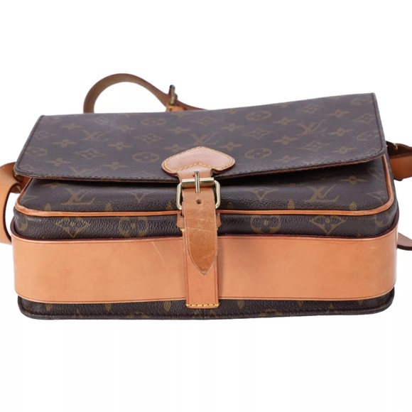 Louis Vuitton M51252 Cartouchiere GM Brown Monogram Leather Shoulder Bag - Picture 8 of 13